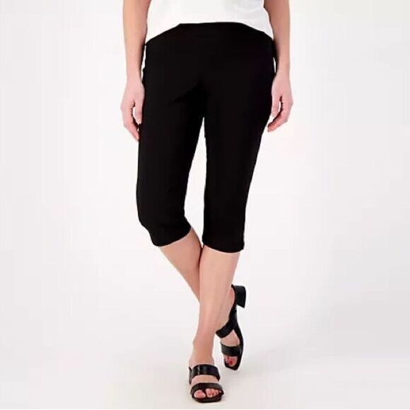 Belle by Kim Gravel Petite Citi Twill Capri Pants sz 4 P NEW # D549 - Picture 1 of 2